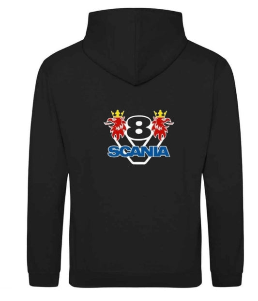 Scania V8 Hoodie (Front & Back Logo)